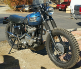 Triumph Pre-Unit 650 With Bast Bros Skid Plate