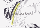 Triumph Bathtub Panel Rear Beading Trim (1) - 82-4249 - 3TA / 5TA