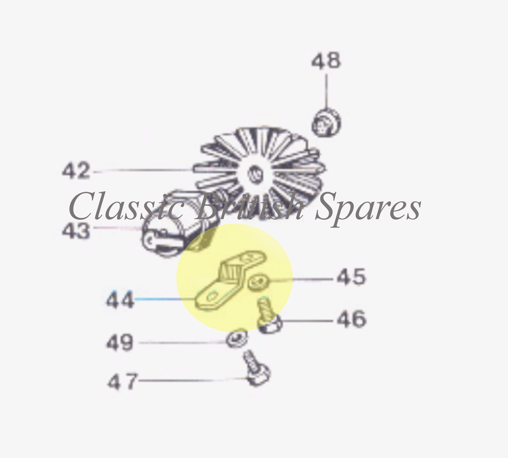 Triumph Zenor Diode Heat Sink Mounting Bracket 974262 T90 T100 T120