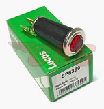 Lucas Round / Jeweled Indicator Warning Lights (W/ Bulb Holders) (1) - Choose Style / Color