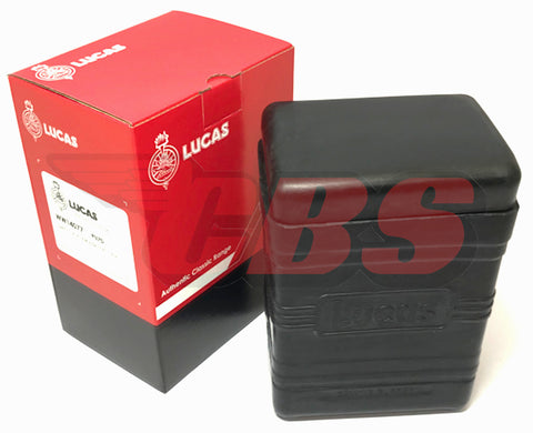 Lucas PU7D Rubber Battery Box - No Batteries 