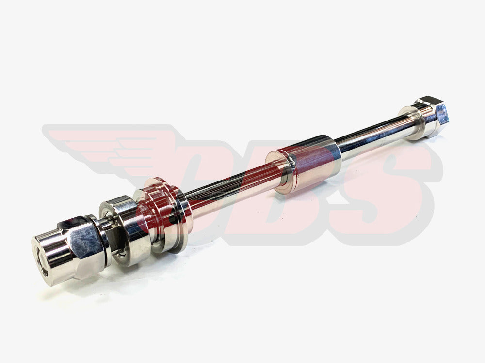 Norton Commando Rear Axle Assembly - Stainless - 1968-74