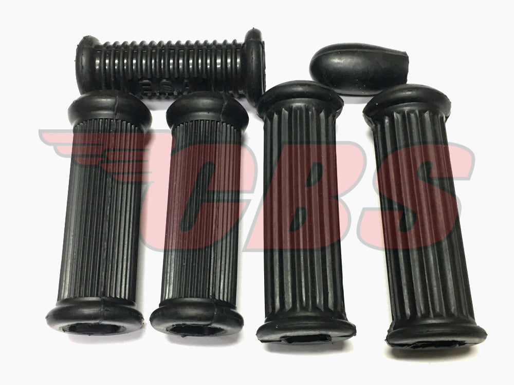 BSA C15 / B40 Footrest Rubber Complete Kit - WW71113