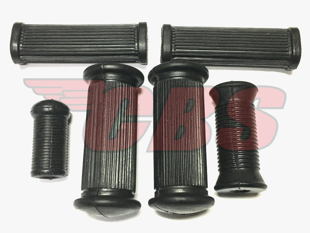 Norton Featherbed Footrest Rubber Complete Kit - WW71118