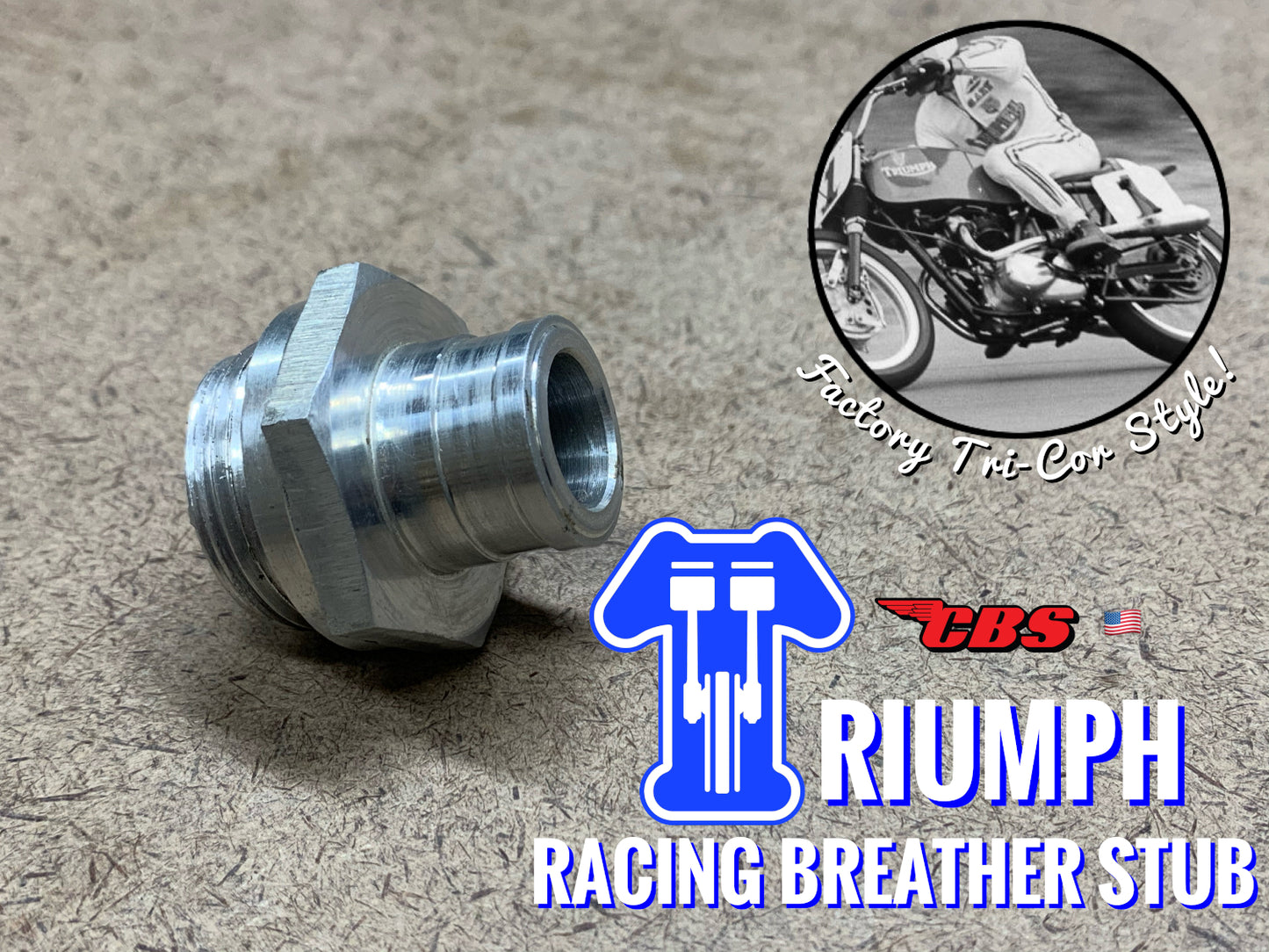 Triumph Racing Primary Breather Stubs 