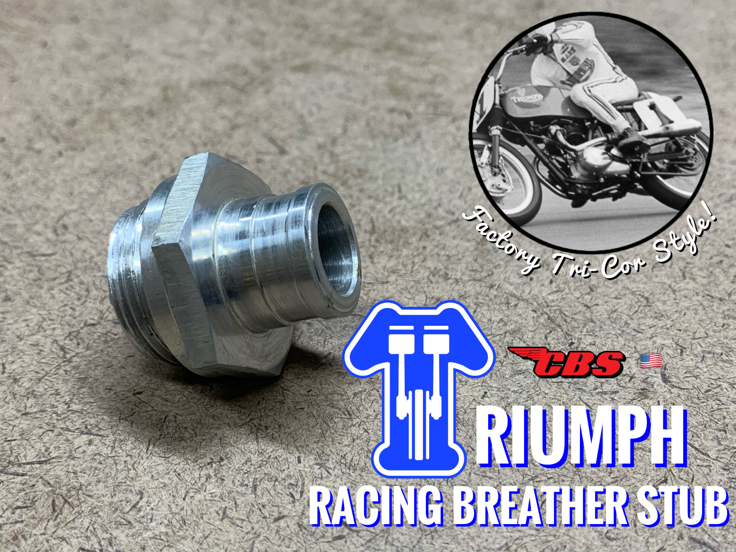 Triumph Racing Primary Breather Stubs 
