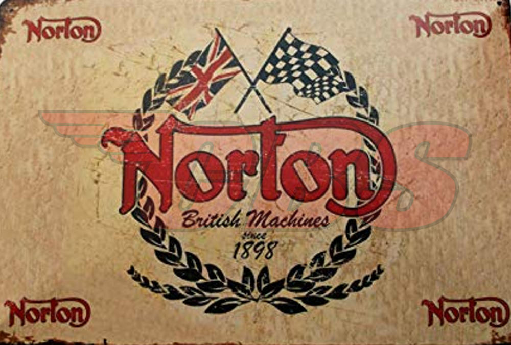 Classic Triumph / BSA / Norton Motorcycle Wall Signs – Classic