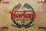 Norton British Machines Metal Sign