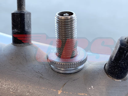 Schrader Valve Inner Tube Nuts - Straight Knurl