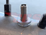 Schrader Valve Inner Tube Nuts - Straight Knurl